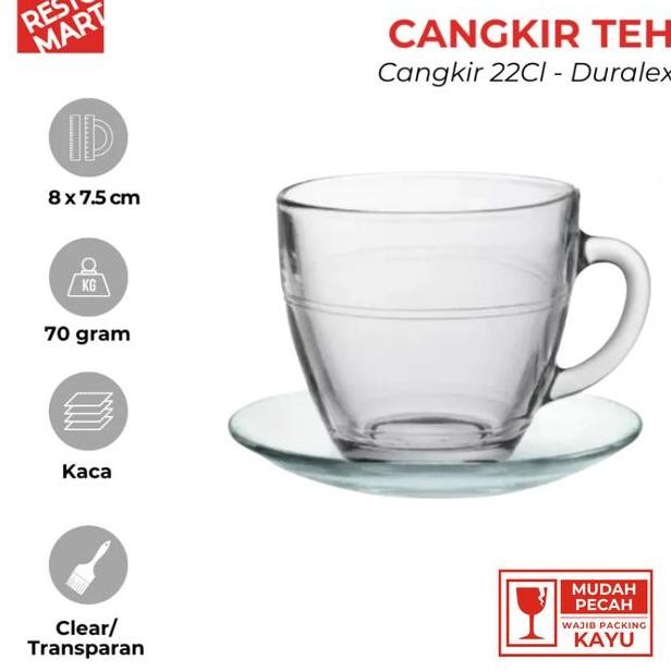 Cangkir Teh 22Cl Duralex Kaca 2063094