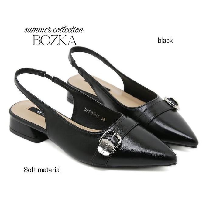 Bozka Sepatu Sandal Wanita Barbara Flats Sandal