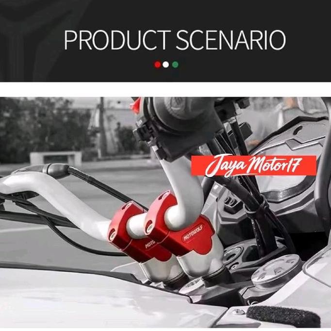 Peninggi Stang Motowolf Raiser Stang Model Miring Bahan Aluminium Cnc Peninggi Stang Motor Motorcycl