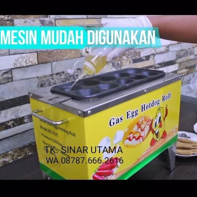 Promo Gas Mesin Sostel Sosis Telur Alat Egg Roll Hotdog Telor Kompor 10 PAS COD