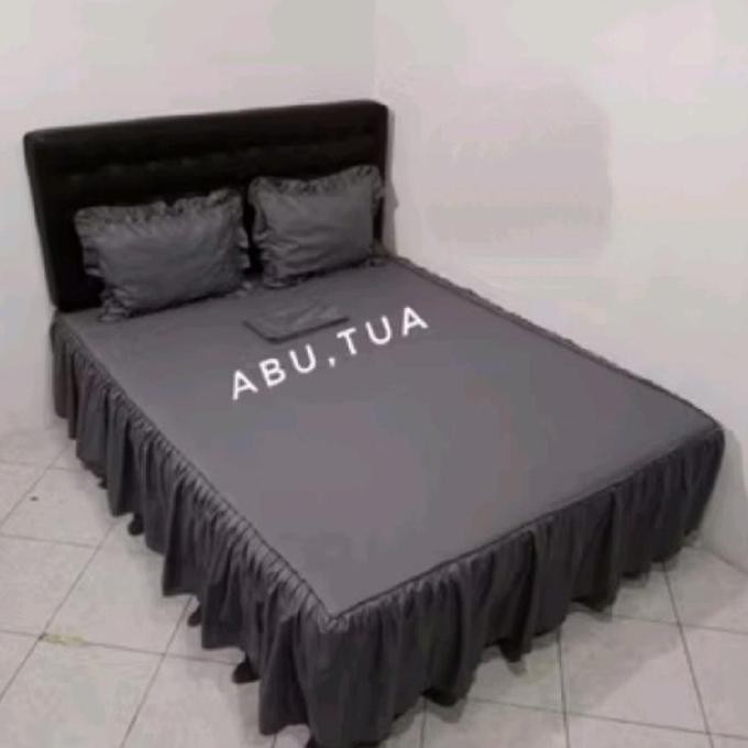 PROMO Sprei Rumbai Sprei Rempel Polos Embos Tinggi 30cm