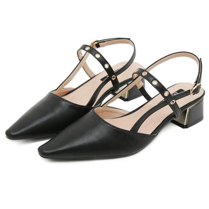 Bozka Sepatu Sandal Wanita Jesicca Heels 3Cm Shoes