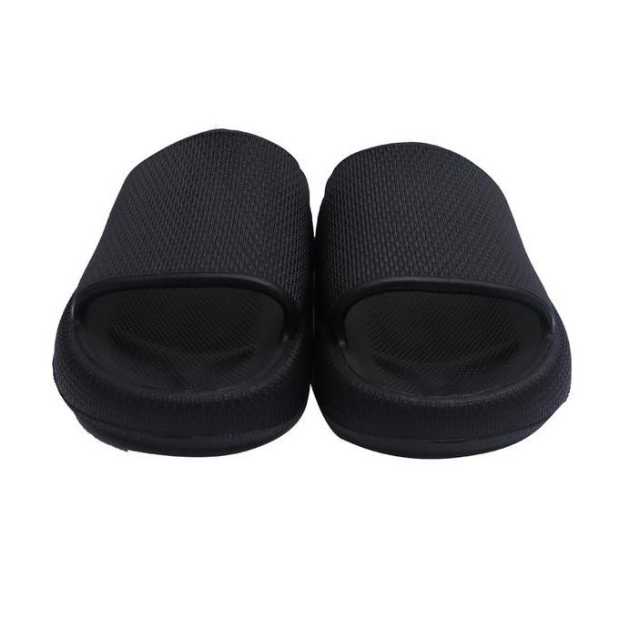 Ataru Ukuran 37/38 Sandal Karet Thick Slides - Hitam Unisex Slipper Sendal Kasual Alas Kaki Cewek Co