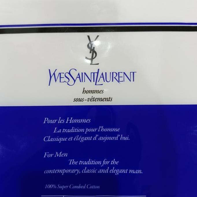 Croco- Yves Saint Laurent Kaos Dalam Singlet Dan Tank Top Pria Branded Berkualitas Made In Ysl Rna H
