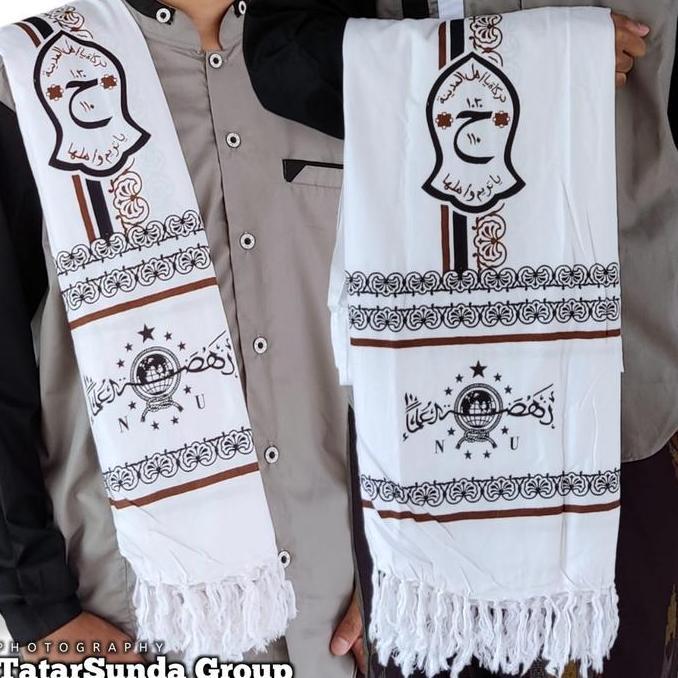 Xcvr- Serban Nu Batik Kasmiri Serban Panjang Serban Arabian Pria Nita Motif Logo Printing Lembut Dan
