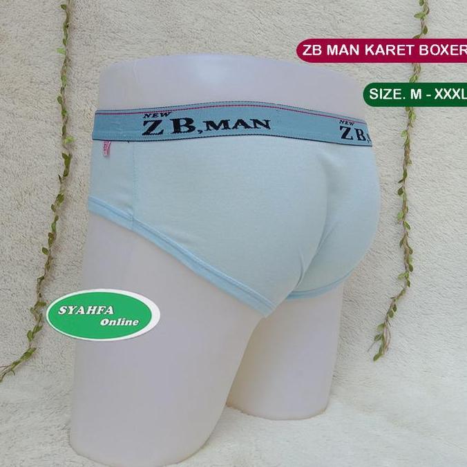 Croco- ( 6 Pcs ) Celana Dalam Pria Zb Man Boxer Karet | Cd Pria Jumbo | Cd Zb Man Pria