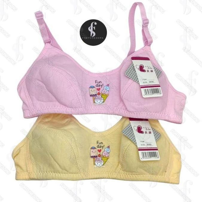 Febon- Fortunesong - Bra Remaja Jolie Bahan Katun Tanpa Kat Tanpa Busa