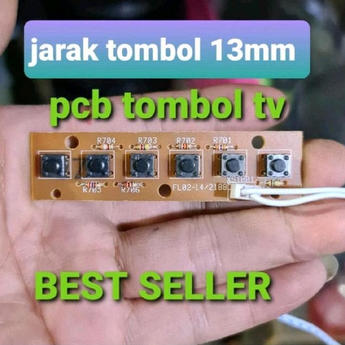 PAPAN PCB TOMBOL PANEL TV CINA  DEPAN YANG UMUM DIGUNAKAN PADA TELEVISI TABUNG (CRT) BUATAN CHINA. P