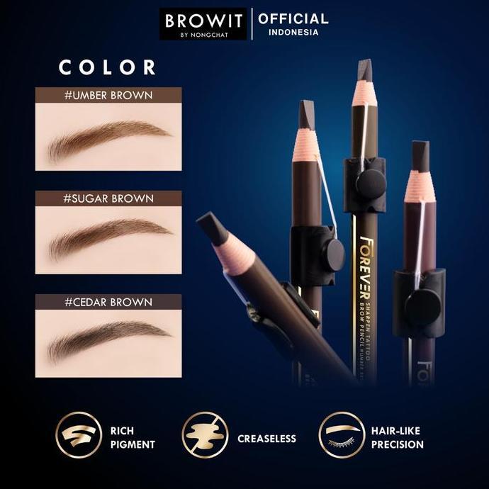 Browit By Nongchat Forever Sharpen Tattoo Eyebrow Pencil