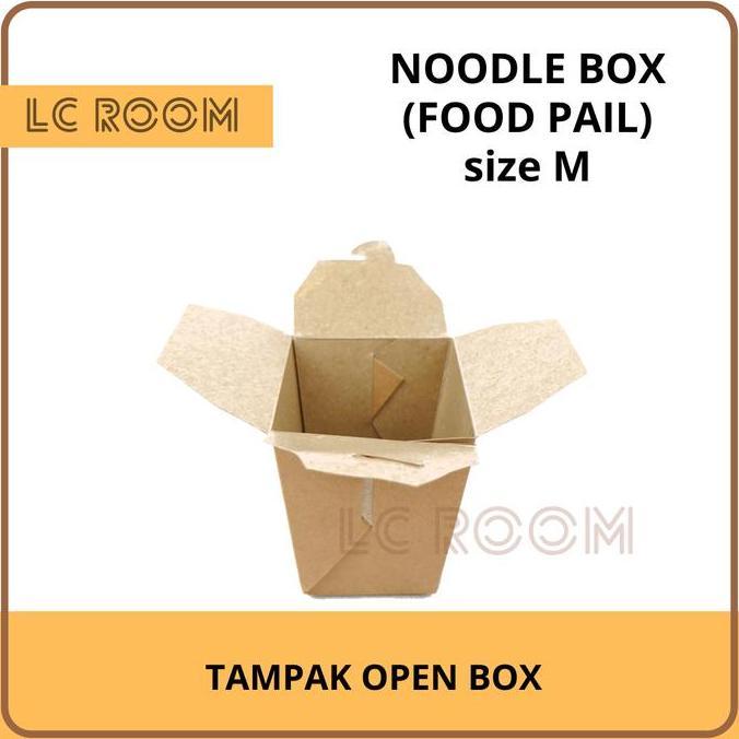 dBest- PAPER RICE BOX FOOD PAIL NOODLE BOX PAPER LUNCH BOX KRAFT KOTAK MIE