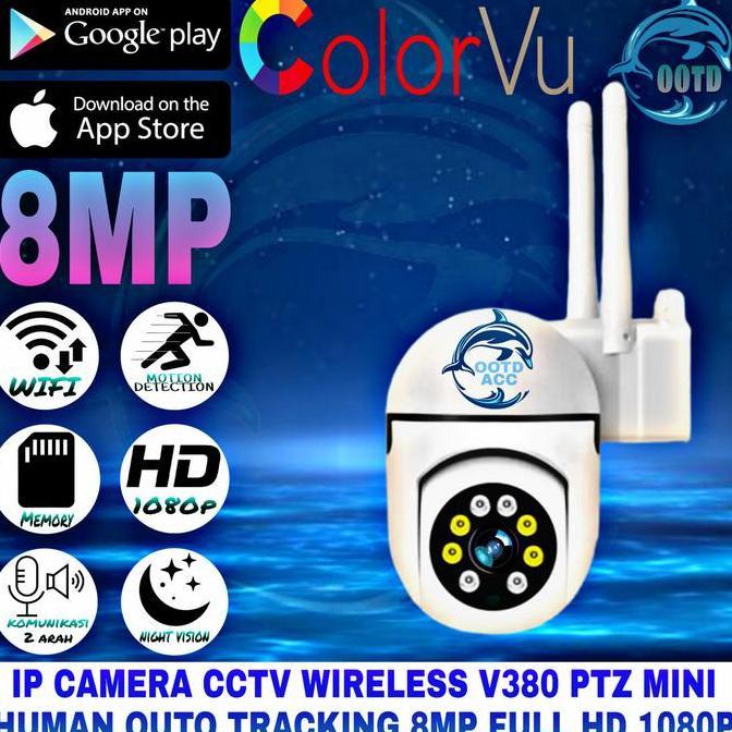 Ip Cam Cctv Outdoor Speed Dome V380 360 Derajat Ptz Wireless