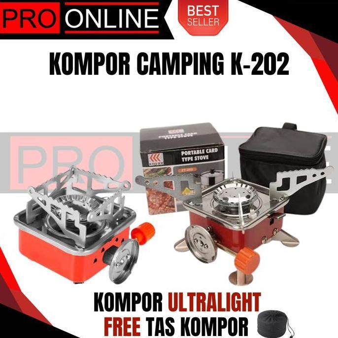 Terbaik Cooking Set Plus Teko/Ceret Wajan Dan Kompor Portable DS308 & Camping Stove K202 Nesting Out
