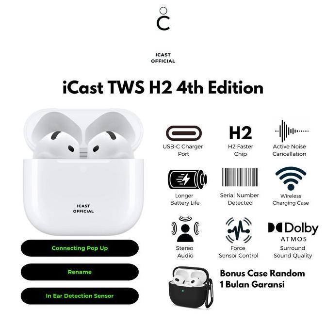 Outx- Icast Tws 4 Anc H Chip Tws Wireless Charging True Wireless Stereo