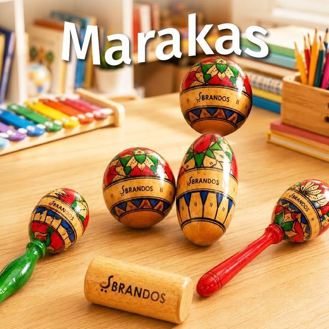 MARAKAS KAYU  MARACAS PERKUSI KECREKAN MK