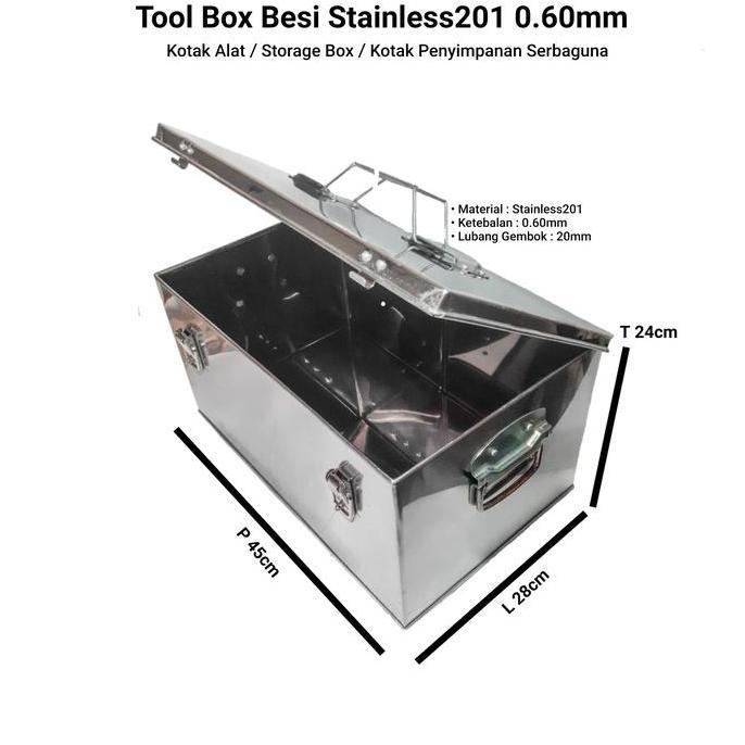 Tool Box Besar / Storage Box Besi / Kotak Penyimpanan Multifungsi