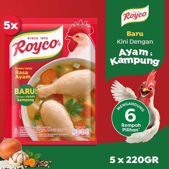 [HARGA SPESIAL] Royco Bumbu Kaldu Ayam 220G Isi 5