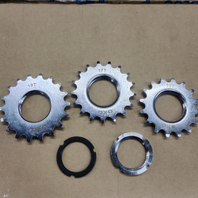 Cog Gir Lock Ring Fixie Doltrap 16T 17T 18T Dan Lock Ring Hub Doltrap Fixie Chrome Fixed Gear Cog Dr