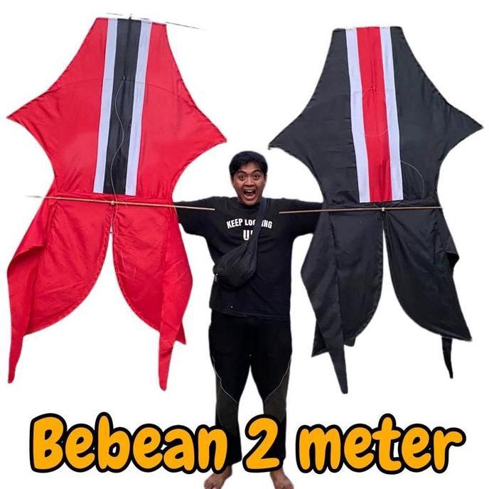 ~~~] Layangan Bebean Kain 2 meter Jumboo - Layang layang Bebean knockdown - Layangan bebean Kain - L