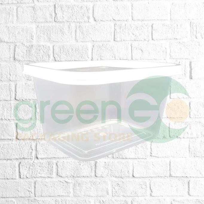 dBest- THINWALL KOTAK AECO 300ML 25 SET TOPLES MAKANAN PLASTIK BENING KECIL