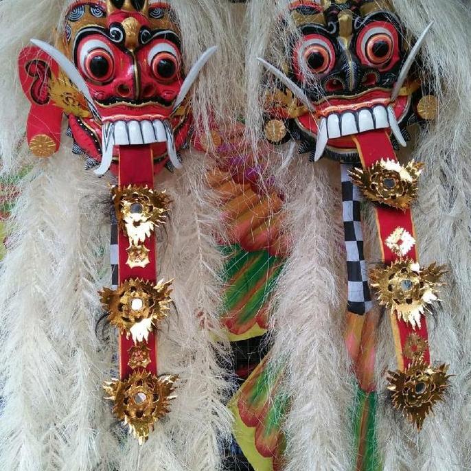best produk] Topeng Rangda Bali Hitam Putih color #108