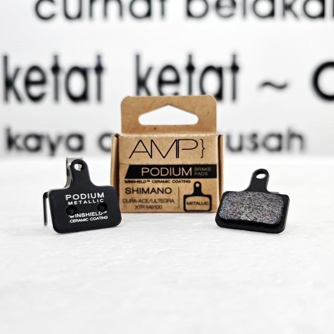 Promo AMP PODIUM Brakepad / Brake Pads Shimano - Metallic Diskon