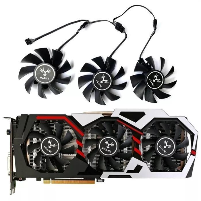 PROMO DISKON - Fan Vga Igame colorful Gtx 1060 1070 1080 75mm 4pin U top