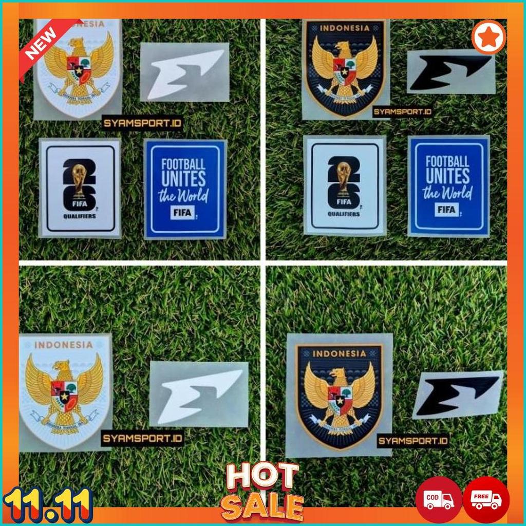 Paket Hemat Koleksi Logo Timnas Indonesia FULL HD DTF Lengkap Patch Timnas Indonesia | Sablon Logo T