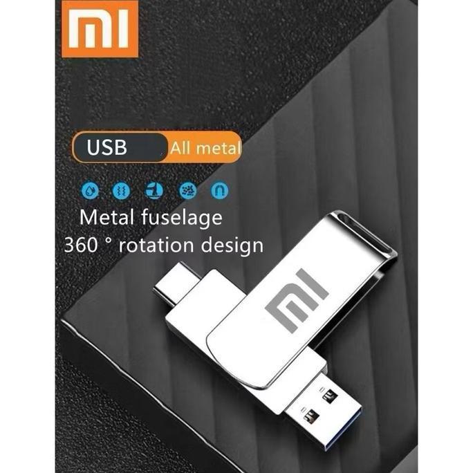 Xiaomi Type-C Flashdisk 3 In1 USB 3.0 Kecepatan Tinggi Driver Flash Logam OTG 1TB 2TB