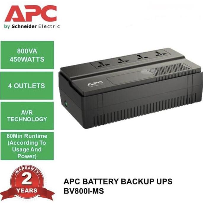 APC UPS BV800i-ms bv800ims 800VA 450W With Surge protector & AVR