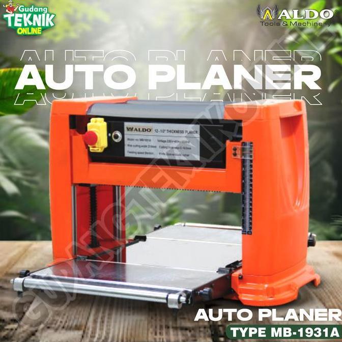 KAULANO Mesin Planer Duduk 12" ALDO MB-1931A / Mesin Meja Planner Pasah Ketam Sugu Serut Kayu 12 Inc