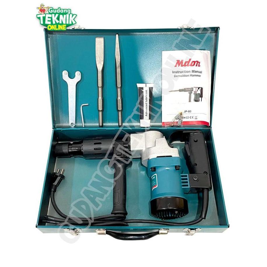 KAULANO Demolition Hammer MDON JP80 / Mesin Bor Bobok Beton Beton Tembok Jack Rotary Hammer SDS JP-8