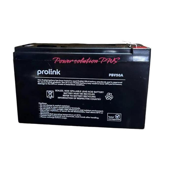 Accu Aki Battery Ups Prolink 12V 10Ah Baterai Prolink Fida 1290 OJOL
