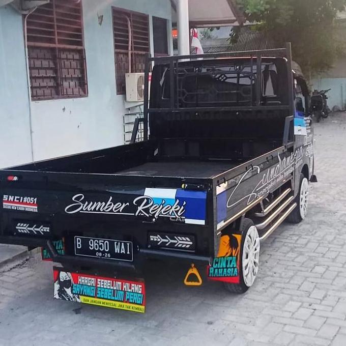 Karpet Kepet Karet Lumpur Variasi Bemper Belakang Mobil ( Truck Bus Travel L300 Grandmax New Carry T
