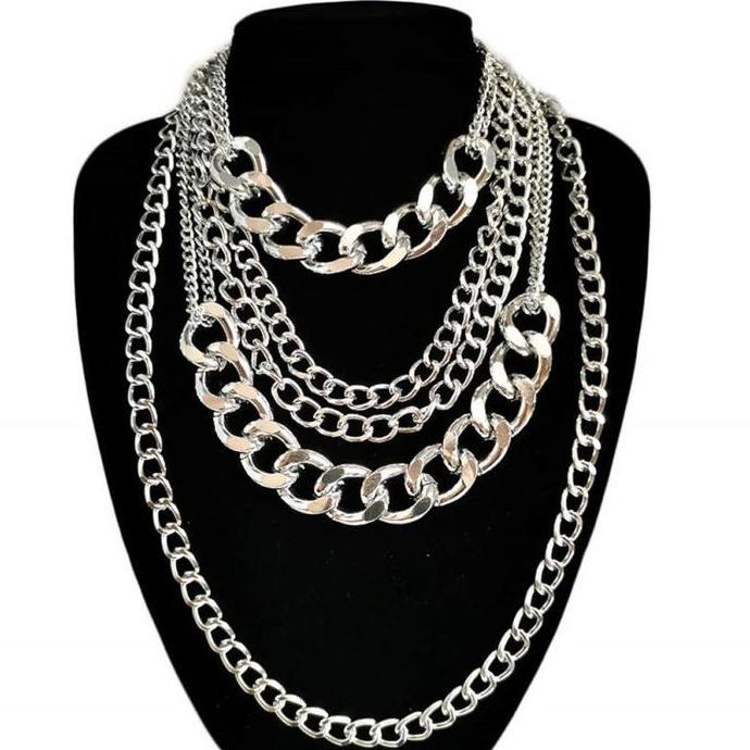 Kalung Rantai Necklace Chain Necklace Kalung Rantai Tebal Besar Pria & Wanita