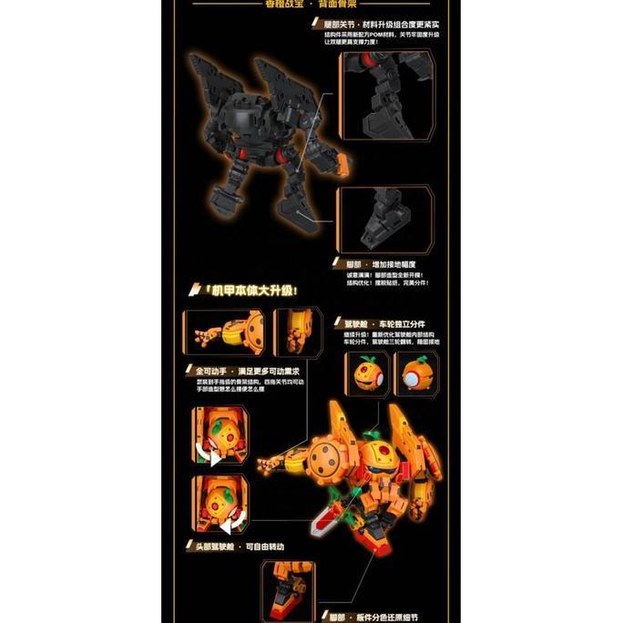 Promo Model kit Yilichuangwan Fruity Robo Combiner Mandarine Berserker FR-03 Plamo Diskon