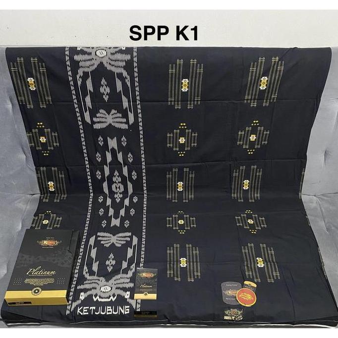 SARUNG KETJUBUNG PLATINUM GOLD SPP HITAM PUTIH