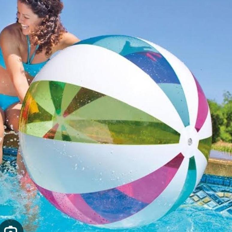 NEW INTEX  59065 |BOLA PANTAI ANAK TIUP |BOLA JUMBO RAKSASA |GIANT BEACH BALL |BOLA PANTAI AIR PVC 1