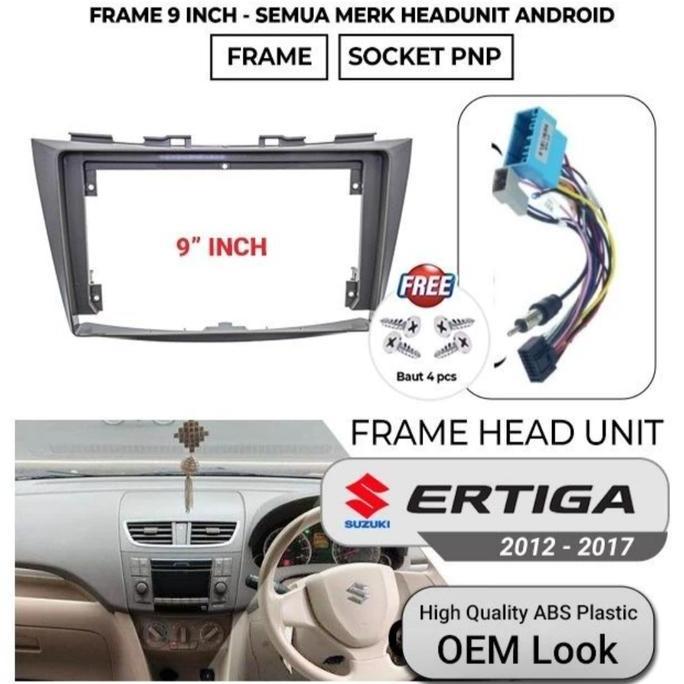 TERBARU - Frame Ertiga Android 9 inch ERTIGA / Android 9 inch SWIFT