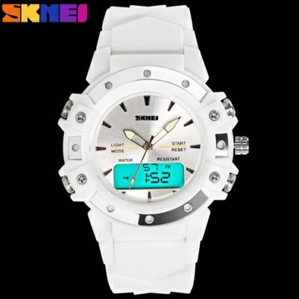 Viral [ Cod] Jam Tangan Couple Skmei Styler 0821 Putih Dual Time