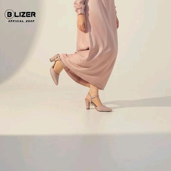 Caw- Zer Alya - Block Heels 7Cm Dazzling Elegant Shoes Pesta Hh Heels Nita Nyaman