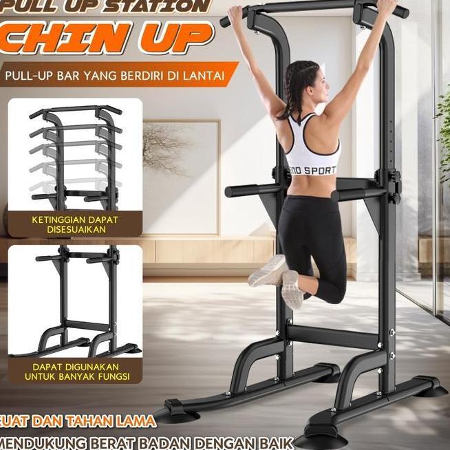 Bg Sport Multifunction Pull Up Dipping Chin Up Hanging Bar Alat Fitness Rumah Pull Up Bar
