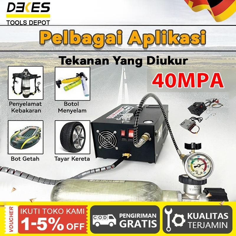 Kompresor Mini Portable Otomatis 12V Auto Stop 4500Psi Kompresor Pcp Listrik 40Mpa Cocok Oxygen, Pcp