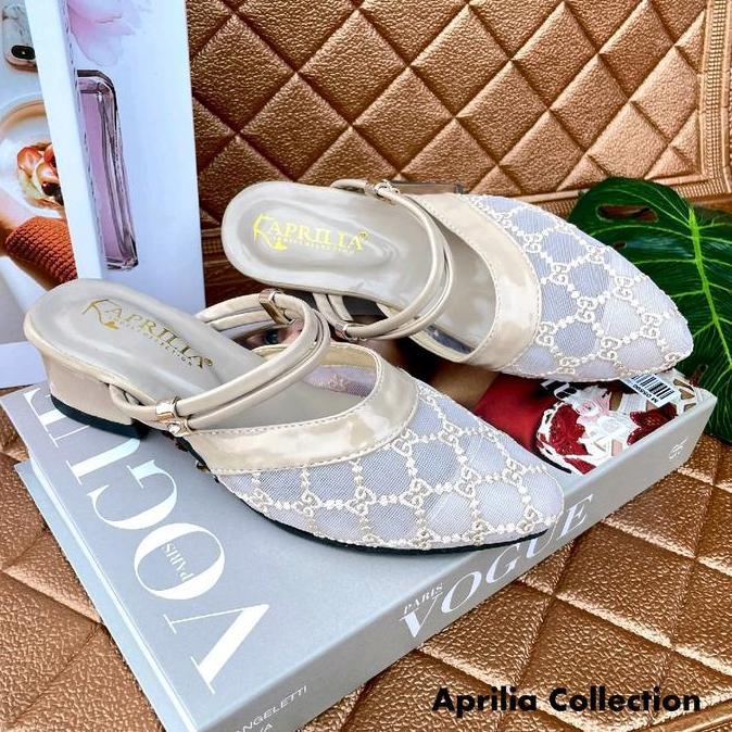 SANDAL HEELS ANAK PEREMPUAN APRILIA COLLECTION HAK 3CM-SEPATU BRUKAT KONDANGAN ANAK PEREMPUAN BISA C