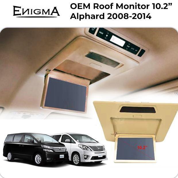 Monitor Roof Plafon OEM Alphard/Vellfire 2008-2014 10 inch ENIGMA terlaris