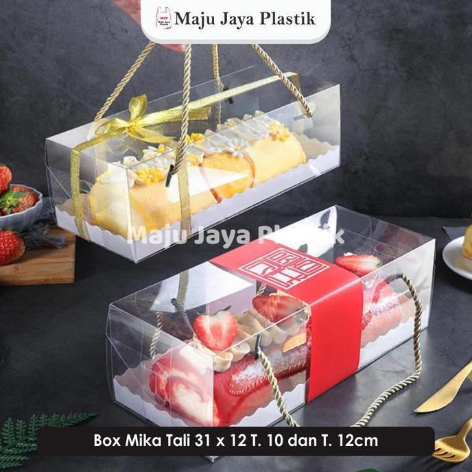 Box Mika Tali Kotak Mika Rollcake hampers Natal Idul Fitri Imlek 23x10x10 22x11x8 25x12x12 31x12 cm