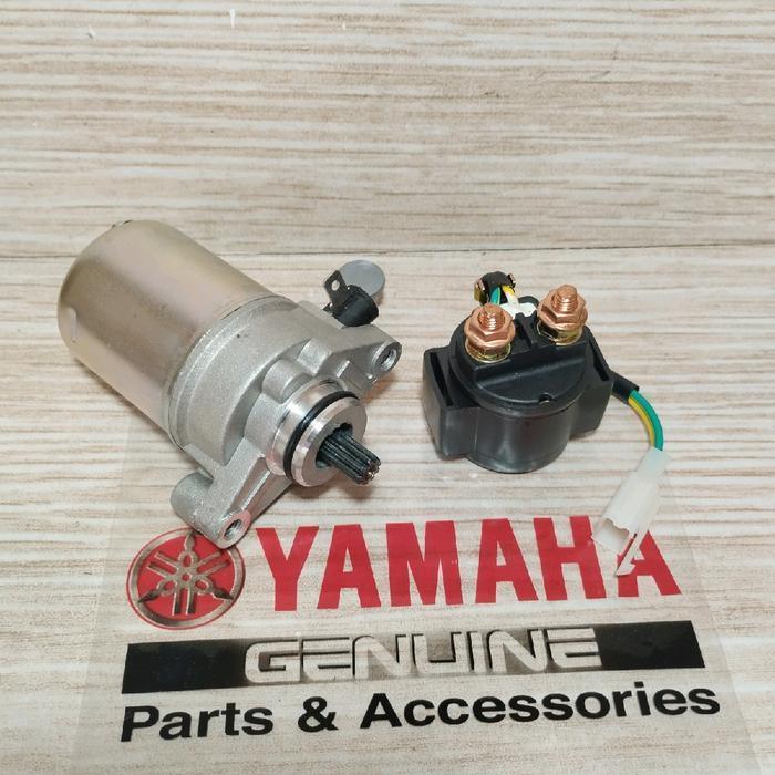 Paket Dinamo Stater Starter + Bendik / Relay Stater Motor Fizr - Sigma - Alfa Motorcycle Original Da