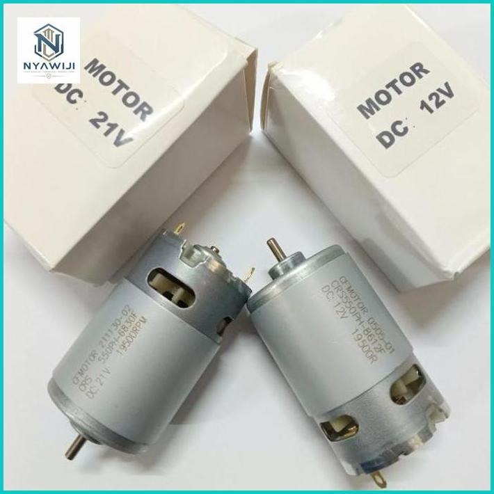 Dinamo DC RS-550 Motor Pengganti Bor Cordless Rs550  DC 12Volt 21 Volt Dinamo Bor Baterai