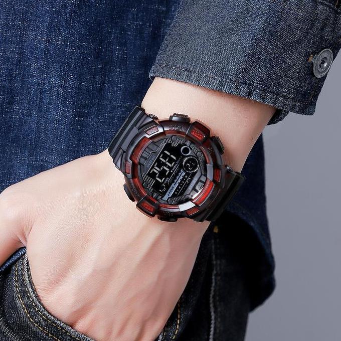 Watch- Jam Tangan Pria Dital Rubber Tahan Air Skmei 2110
