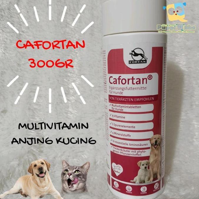 CAFORTAN 300GR - 600TABLETS - MULTIVITAMIN ANJING