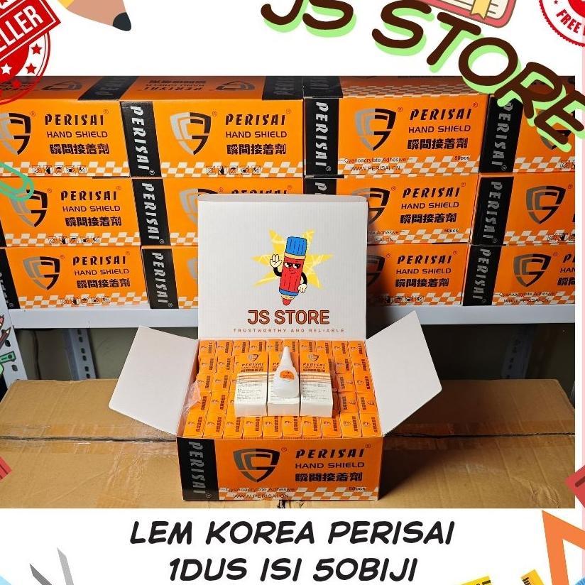 (50Biji) Jsstore Grosir 1 Dus Lem Korea Serbaguna Perisai / Lem Epotec Perisai / Lem Setan Perisai /